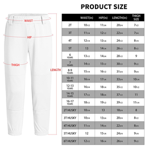 กางเกงเบสบอลสำหรับผู้ชายกางเกงทีมเบสบอลพิมพ์ลาย - Product Image 5