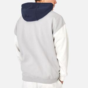 Ensemble de survêtements d'hiver respirants personnalisés pour hommes, sweat à capuche deux pièces coupe-vent en polaire, coton polyester de coupe régulière - Product Image 3