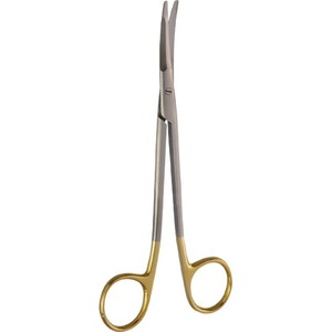 Tijeras de estiramiento facial TC Gorney Freeman de acero inoxidable de calidad superior con logotipo personalizado Vástagos abiertos con bucles de dedo dorados - Product Image 1