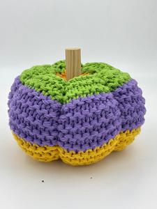 Calabaza de Ganchillo 3D Hecha a Mano Multicolor de Lujo, Decoración de Algodón Suave para Acción de Gracias, Halloween y Cosecha, Alta Calidad, Nuevo y Popular - Product Image 3