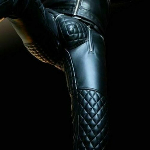 Nuevo diseño de talla grande pantalones de cuero hechos a medida impermeable transpirable moto carreras pantalones de cuero - Product Image 2