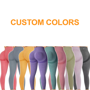 Stretch fit women leggings with OEM custom logo breathable <b>material</b> ideal for gymwear sports branding and bulk sales - Product Image 5