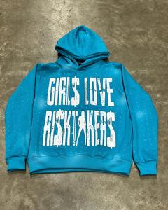 <b>Mens</b> Custom Graphic <b>Hoodie</b> Oversized Streetwear Boxy Fit Fleece Hooded Sweatshirt Hip Hop Full Zip P Logo Jacket 2025 - Product Image 1