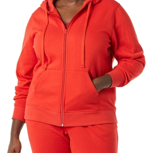 Haute demande coton fermeture éclair sweats à capuche pour les femmes à manches longues élégant entraînement haut court pull en prix d'usine pas cher - Product Image 6