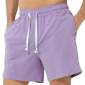 Pantalones cortos de gimnasio ligeros para hombre recién llegados disponibles en todas las tallas 100% pantalones cortos de algodón lisos para hombre a la venta a bajo precio - Product Image 6