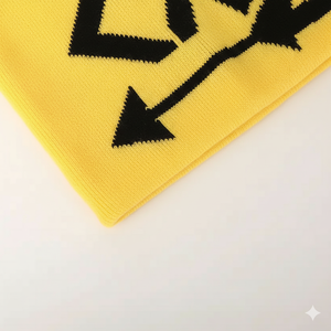 Gorros de Punto Hip Hop de Alta Calidad OEM para Hombre y Mujer, Gorro con Logotipo Personalizado, Patrón Jacquard, Cálido para la Temporada de Invierno, Secado Rápido - Product Image 4