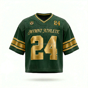 Maillot de football américain surdimensionné personnalisé, vêtements de sport en mesh respirant, fabricant OEM en gros, maillots de football américain en mesh - Product Image 1