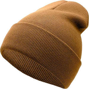 Bonnet personnalisable pour hommes femmes Couvre-chef en maille acrylique mérinos/coton cachemire Logo de créateur - Product Image 2