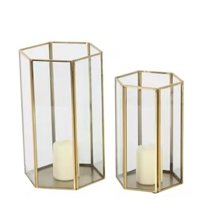 Luxurious High Quality <b>Metal</b> <b>Candle</b> Votive <b>Holder</b> with <b>Black</b> Base and Golden Finish Reasonable Price Hot Arrival - Product Image 5