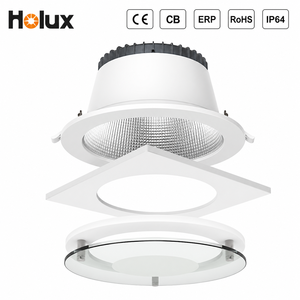 Holux 20W 6 <span class=keywords><strong>Pulgadas</strong></span> 3CCT LED Downlight IP64 IK06 2000lm CE CB ERP RoHS IES LDT Recorte de 145-155mm - Product Image 1
