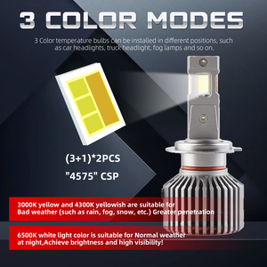 Lampadine LED per Auto Super Luminose 120W 25000LM H7 H11 H4 9005 9006 Fari LED con 6500K 4300K <span class=keywords><strong>3000K</strong></span> - Product Image 6