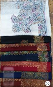 Professional Manufacturer's High Quality Embroidered <b>Wool</b> Shawl for Women Soft Top <b>Fabric</b> Bulk Quantity for Muslims - Product Image 5