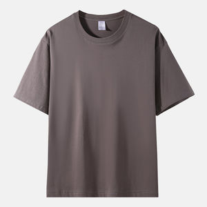 Haute qualité O cou t-shirts pour hommes poids lourd personnalisé t-shirt uni coton blanc hommes O cou t-shirts - Product Image 1