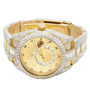 Reloj Clásico de Compromiso y Boda con Diamante Solitario de Moissanita VVS, Forma CT 2.0, en Oro Blanco/Amarillo de 14K/18K y Acero Inoxidable - Product Image 2
