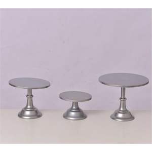 Support à gâteau rond en métal doré de luxe, présentoir à dessert pour mariage, vaisselle décorative, support à cupcakes pour événements festifs - Product Image 6