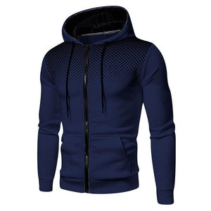 Sudadera con Capucha para Hombre, Estilo Moderno 2025, Corte Ajustado, 100% Algodón, Transpirable, con Cremallera, Logotipo Personalizado, Precio Bajo, Tinte Liso, Estilo Invernal - Product Image 1