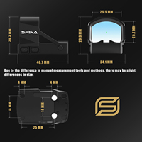 OEM&ODM - SPINA OPTICS PULSE RMSc - Point rouge et vert - Grande fenêtre - Compétition - Aluminium 7075 - Point rouge