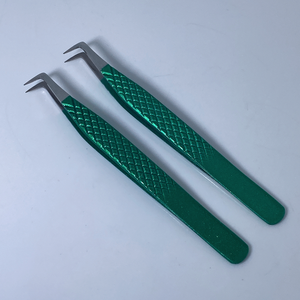 Makeup Tool Eyelash Applicator Tweezers with Custom Logo Eyelash Tweezers Stainless Steel DHL Bag Gold Western Fedex PVC Eyes - Product Image 6