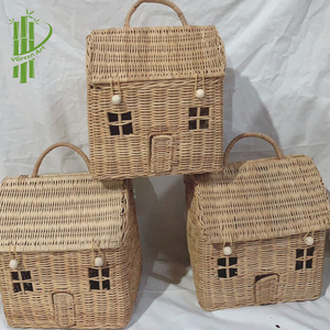 Mây Búp Bê Nhà Đồ Chơi 100% Tự Nhiên Trẻ Em Đồ Chơi Handmade Trẻ Em Bé Toddler Chơi Thu Nhỏ Nhà - Product Image 3