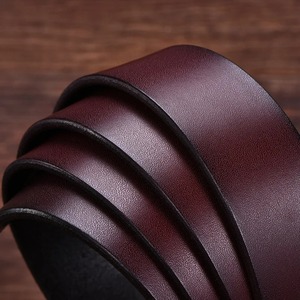 เข็มขัดหนังผู้ชายหนังแบรนด์ดังเข็มขัดหนังหัวเข็มขัดปรับระดับได้สำหรับผู้ชาย - Product Image 4