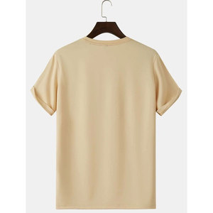 Venta al por mayor 100% algodón camisetas de los hombres de alta calidad de moda precio barato logotipo personalizado liso en blanco camisetas - Product Image 2