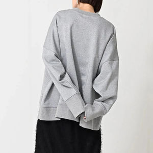 เสื้อสเวตเชิ้ตผู้หญิงคุณภาพสูง สำหรับออกกำลังกายกลางแจ้ง แขนยาว สีพื้น ทรงโอเวอร์ไซส์ คอกลม กำลังเป็นที่นิยม - Product Image 4