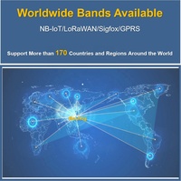 Capteur de niveau de poubelle ultrasonique sans fil DF703, portée de 4 m avec module 4G NB-IoT et Lorawan