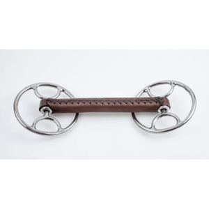 Mors de cheval professionnels en acier inoxydable avec embout en cuir pour l'équitation et l'équipement équestre - Product Image 2