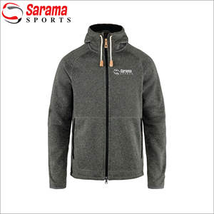 Sweat à capuche unisexe en coton d'hiver en gros, personnalisé, doublé de satin, avec capuche en soie, SWEAT À CAPUCHE AVEC ZIP AVANT ET LOGO, - Product Image 6