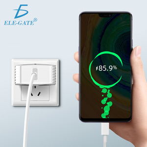 Caricabatterie QC3.0 a ricarica rapida per cellulari e auricolari con cavo Type-C, uscita 5V3A, compatibile con prese JP, EU, US - Product Image 2