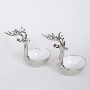 Mini bol en aluminium pour centre de table, décorations, bol de service en émail métallique imprimé pour la décoration de la maison - Product Image 1