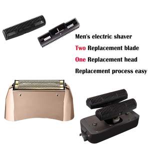 Lot de 2 Lames et Grilles de Rechange pour Rasoir Électrique Or Rose, Lames Doubles et Triples, Lavables, pour le Visage et le Corps - Product Image 3