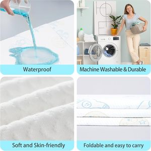 <span class=keywords><strong>Matelas</strong></span> pour lit parapluie, <span class=keywords><strong>matelas</strong></span> pliable pour lit d'enfant portable, <span class=keywords><strong>matelas</strong></span> pour parc à bébé en jacquard avec housse lavable - Product Image 4