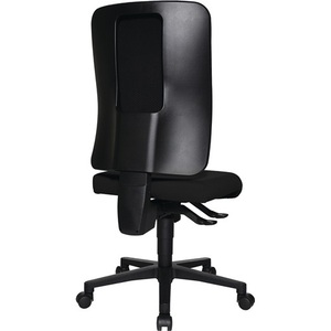 Chaise de bureau pivotante TOPSTAR avec mécanisme synchrone, noire, 450-550 mm, sans accoudoirs, capacité de charge 110 kg - Product Image 3
