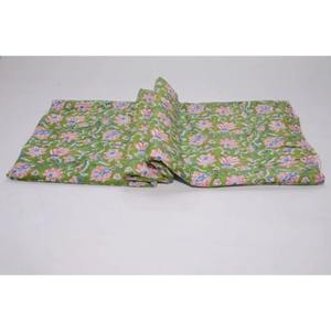 Handmade Indian 100% Cotton Fabric Floral Printed Soft and Comfy for Running Sewing Home Decor fabric. - Product Image 4