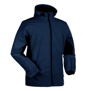 Veste Softshell en toile légère pour homme OEM, design personnalisé, col rond, fermeture éclair sur le devant, coupe-vent, imperméable, longueur standard, vente en gros - Product Image 5