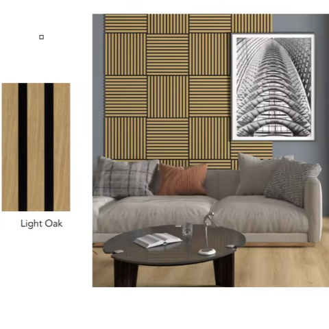 New Design Polyester Fiber Acoustic Panels Rubber Core Popular Interior Decoration Sound Proof Wall Panels for Wall Decoration