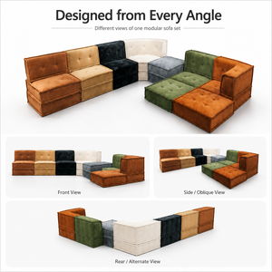 Set di Divani Componibili Moderni e Colorati in Tessuto, Stile Mahjong, Arredamento Personalizzato per <span class=keywords><strong>Soggiorno</strong></span> - Product Image 6