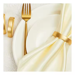 Newest metal napkin rings for <b>wedding</b> tables available for wholesale as <b>tissue</b> holders in party decorations In gold napkin ring - Product Image 3