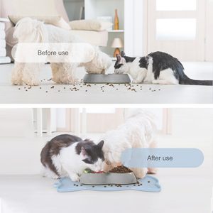 Wholesale Thicker <strong>Dog</strong> <strong>Mat</strong> for Food and Water Non-Slip Waterproof Silicone <strong>Mat</strong> for Floor Prevent Food Spills Cat Food Feeding <strong>Mat</strong> - Product Image 4