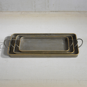 Juego de 3 bandejas de comida Ramadan en madera con acabado blanco y dorado, perfectas para servir té y café con estilo, uso diario - Product Image 6