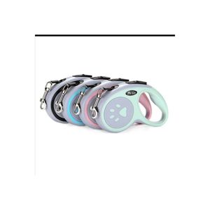 Correa Retráctil Automática para Mascotas con Diseño de Huellas, 5 Metros - Product Image 2