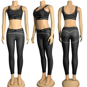Ensemble de yoga pour femmes sur mesure, court, uni, décontracté, respirant, vente chaude - Product Image 1