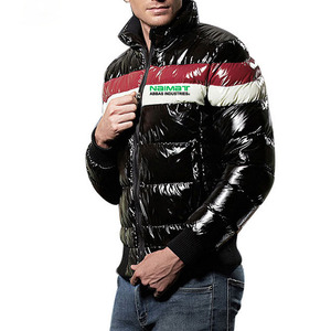 Logo personnalisé hiver nouveau gonflé hommes pain costume surdimensionné bulle manteau varsité bouffant doudoune avec fermeture éclair à vendre - Product Image 3