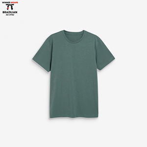 Camiseta deportiva profesional para hombre, 100% algodón, secado rápido, Color sólido liso con impresión de logotipo personalizado en múltiples opciones - Product Image 2