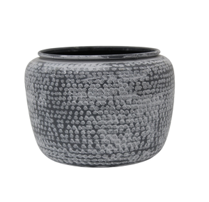 Florero de hierro de diseño único, maceta de flores de Color negro de diseño clásico para el hogar, decoración de mesa de Navidad hecha a mano a granel - Product Image 2