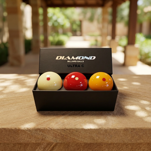 Bolas de Billar Diamond - Juego de 3 Cojines Carom Ultra-C de 61.5mm |   Balón Oficial de la PBA |   Hecho en Corea |   Resina Fenólica - Product Image 1
