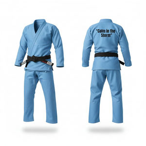 ชุดยูโดสำหรับการแข่งขัน ผู้ใหญ่ 男女 ใช้ได้ ทนทาน ผลิตจากผ้าฝ้าย 100% ดีไซน์น้ำหนักเบา เหมาะสำหรับการแข่งขัน - Product Image 2