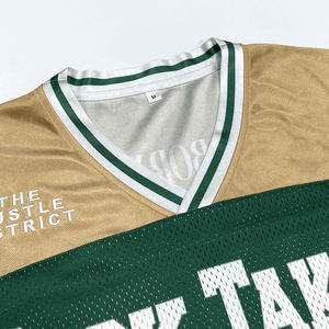 Camisetas de fútbol americano de malla Boxy Fit de calidad superior 2025, camiseta de manga corta transpirable de secado rápido, ropa deportiva - Product Image 5