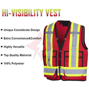 Chaleco de Seguridad de Alta Calidad, Transpirable, con Múltiples Bolsillos, ANSI Clase 1, Impermeable, Reflectante, para Trabajo al Aire Libre, Correr y Trotar - Product Image 5